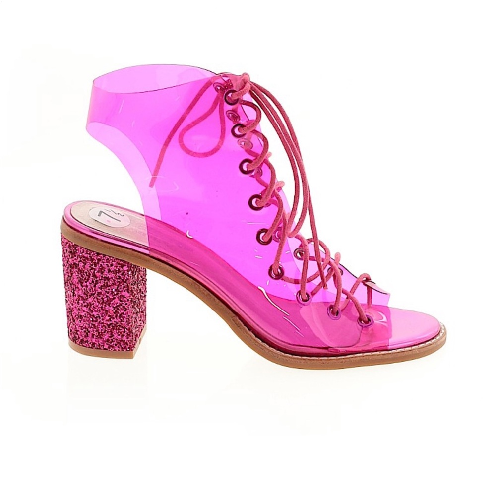 Jeffrey Campbell for Free People pink glitter